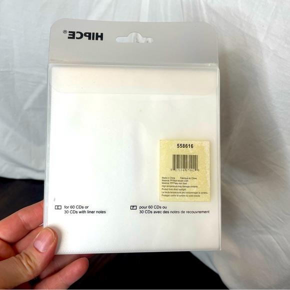 New Hipce CD Sleeves DVD Protector Insert Sleeves Double Sided LOT Office Travel - Picture 5 of 7
